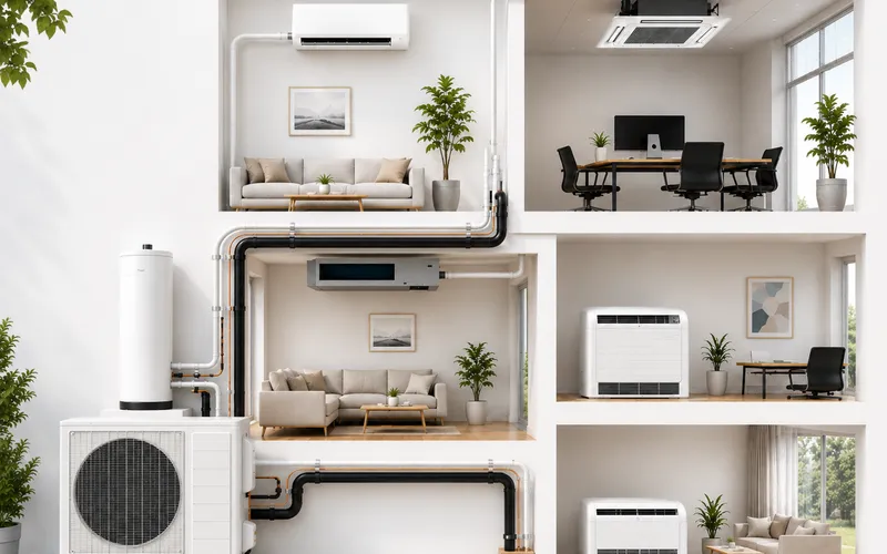 Five Indoor Unit Types — Any Combination