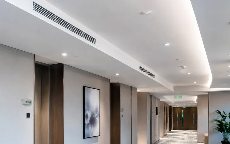 Ducted AC — Concealed Install · Three Static Pressure Options