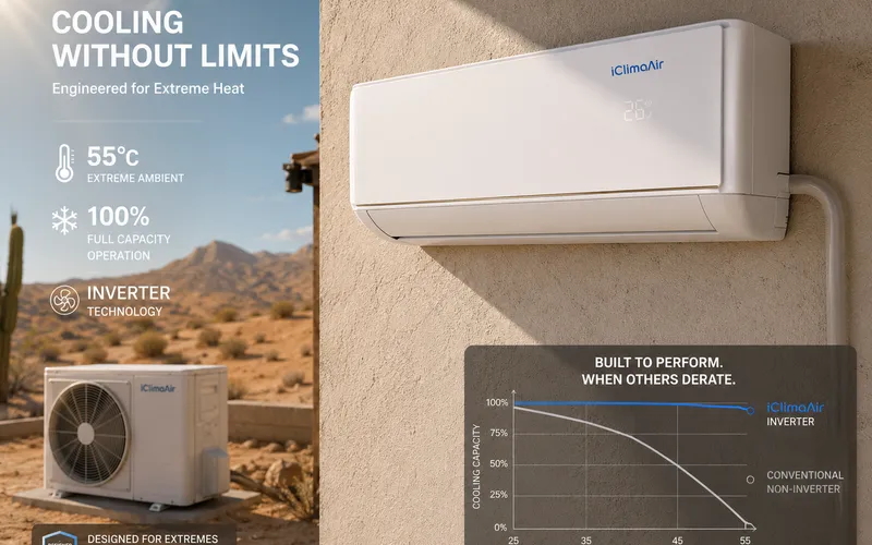 High Ambient Performance — Rated to 60°C, Heating to -20°C